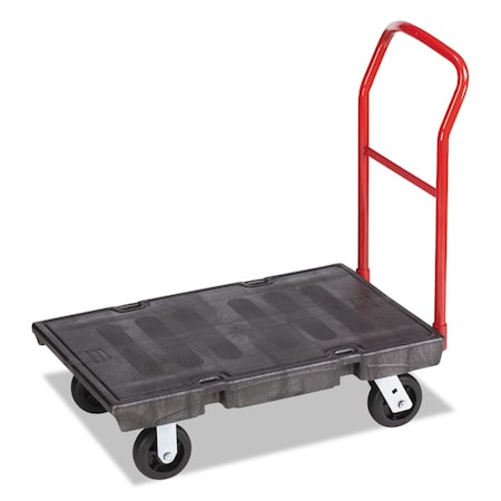 Rubbermaid Commercial Platform Truck, Heavy-Duty, 500 lb., Black RCP 4403 BLA
